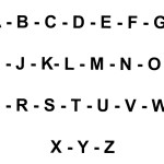 alphabet uppercase