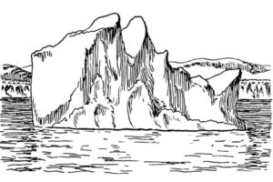 Iceberg coloring page