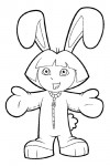 Dora dressed up as a rabbit Dora the rabbit