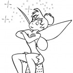 Coloring page of Tinkerbell