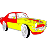 Coloring pages of cars