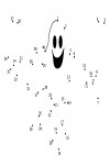 Connect the dots spooky halloween ghost