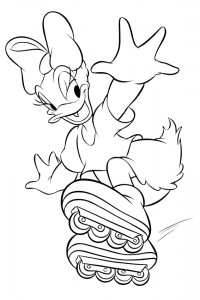 Daisy Duck coloring pages