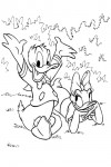 Donald and Daisy Duck coloring page