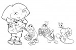 Dora coloring pages 021