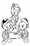 Dressed as uncle Donald Duck