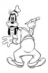 Goofy coloring page