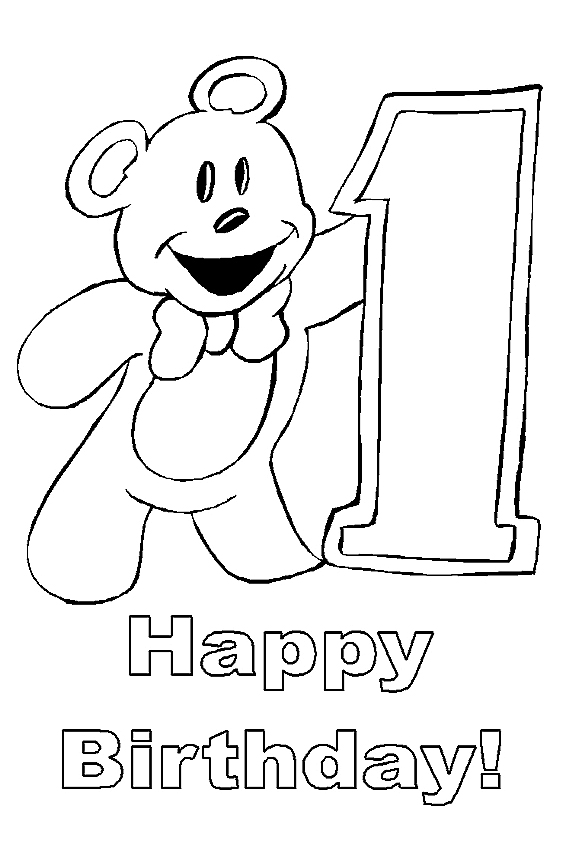 happy birthday coloring pages to color in on your birthday