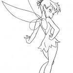 Lovely Tinkerbell coloring page