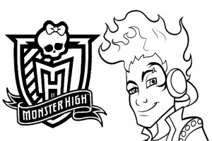 Monster High coloring pages 004