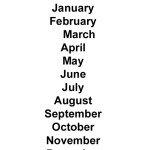 Months of the year