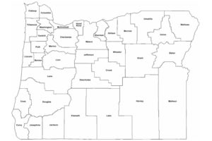Map of Oregon