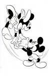 Mickey and Minnie Mouse dancing