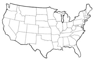 Map of the United States of America