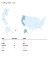 West Coast learning tool