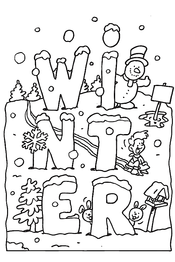  Free Coloring Pages Winter 5