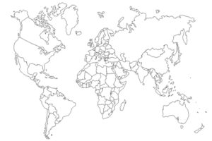 world map continents