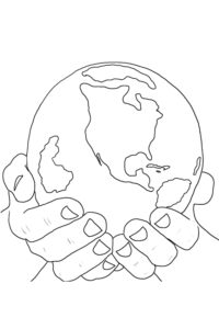 Earth coloring pages